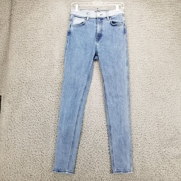 Levis Jeans Womens 28 Blue Line 8 Two Tone Stretch White Tab *Read* - Picture 2 of 16